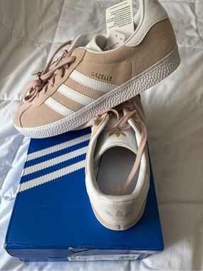Adidas Gazelle Suede Sneakers for Women - Pale Pink/White